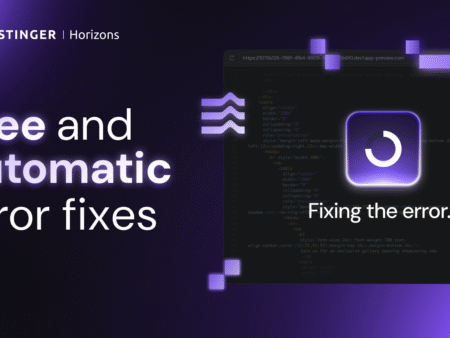 Hostinger Horizons: Auto error fixes are now on us